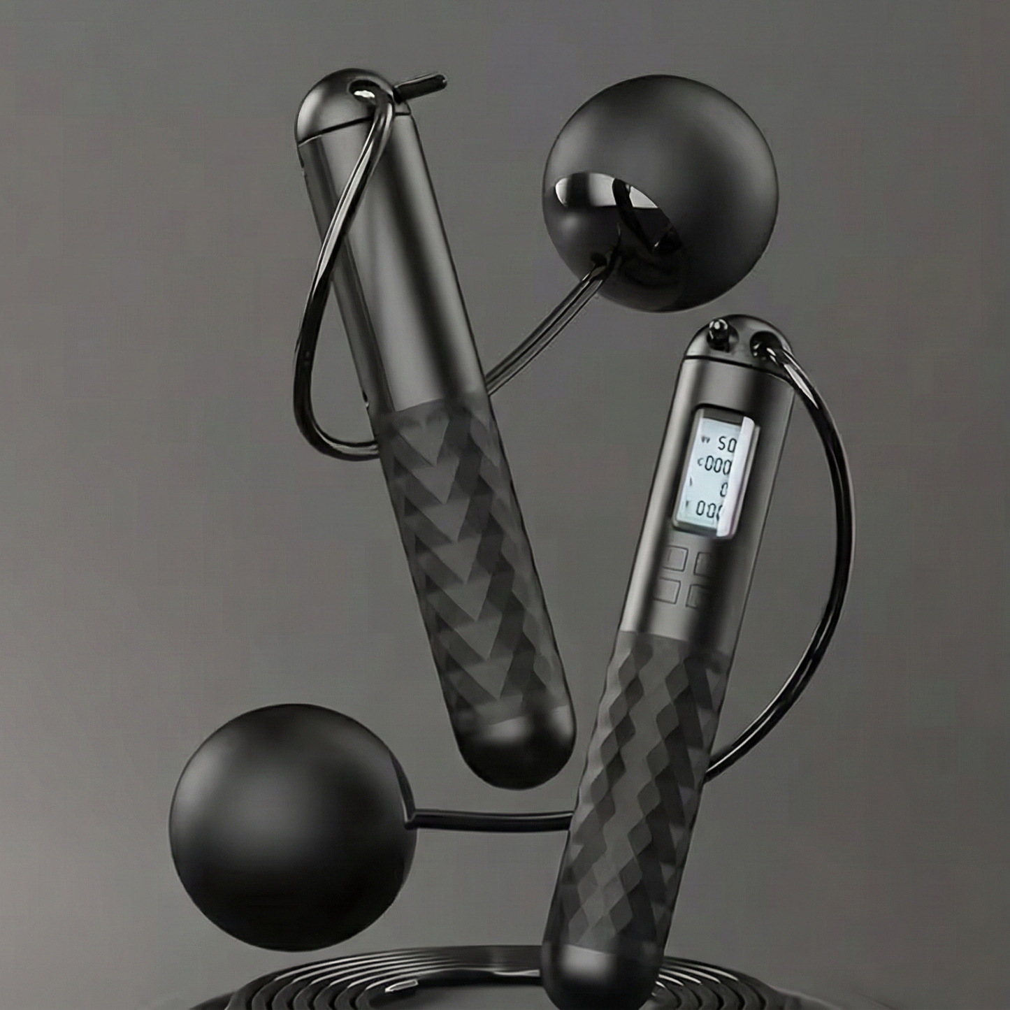 Electronic Jump Rope With Wireless Gravity Ball & Wired Combination